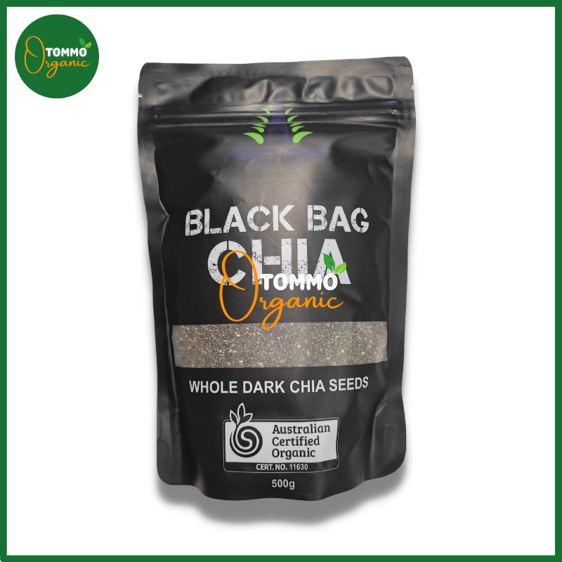 Hạt chia hữu cơ úc black bag chia túi 500g