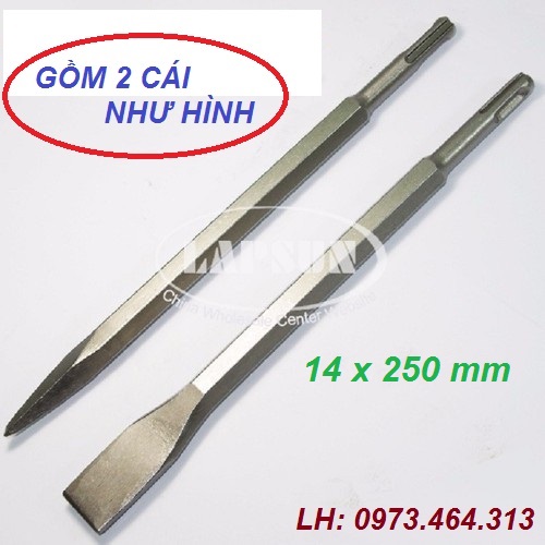 Bộ mũi đục bê tông 14mm