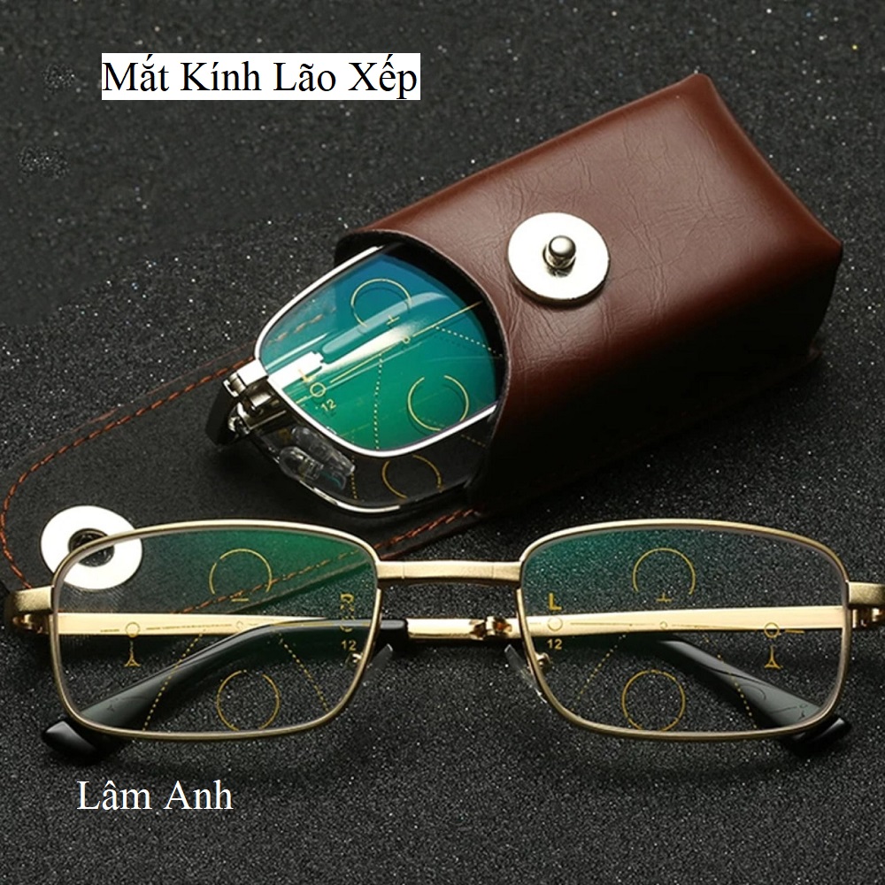 Mất Kính Lão Đọc Sách Kim Loại Cao Cấp Xếp Gọn