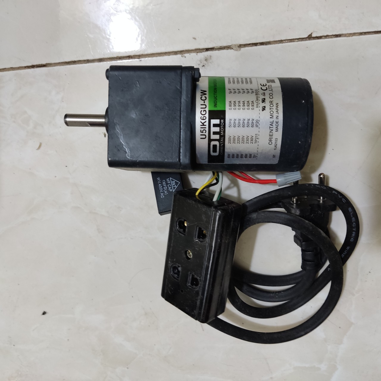 Freeship max-cam kết giá tốt-mô tơ giảm tốc 220v 6w hàng nhật bãi chế lò quay máy quay tự động - nguyên moto