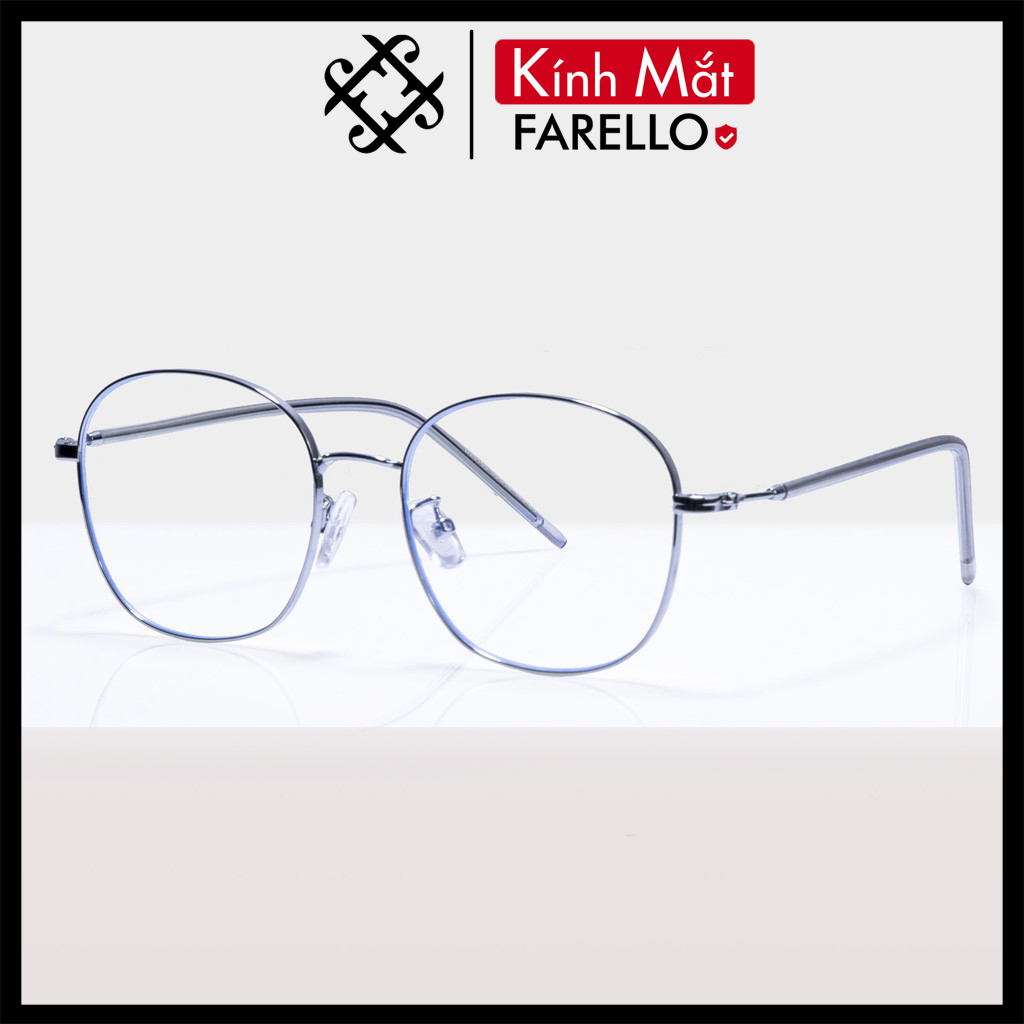 Gọng kính cận FARELLO chất liệu kim loại phụ kiện thời trang nam nữ 29185 nhiều màu