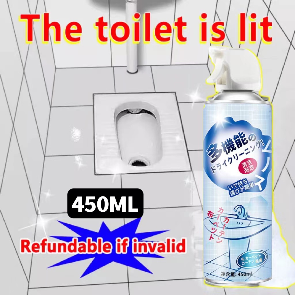 Japan toilet cleaning spray Tẩy cặn canxi nhà tắm làm sạch vách kính vòi rửa inox bồn sứ gạch men an toàn hiệu quả/450ml