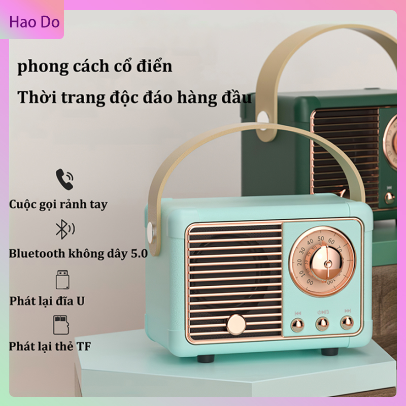 HM11 Mini 5.0 Loa di động Loa Bluetooth có thể sạc lại Loa siêu trầm stereo Bluetooth đẹp Hỗ trợ thẻ TF, USB, chức năng nói chuyện rảnh tay với dây đeo