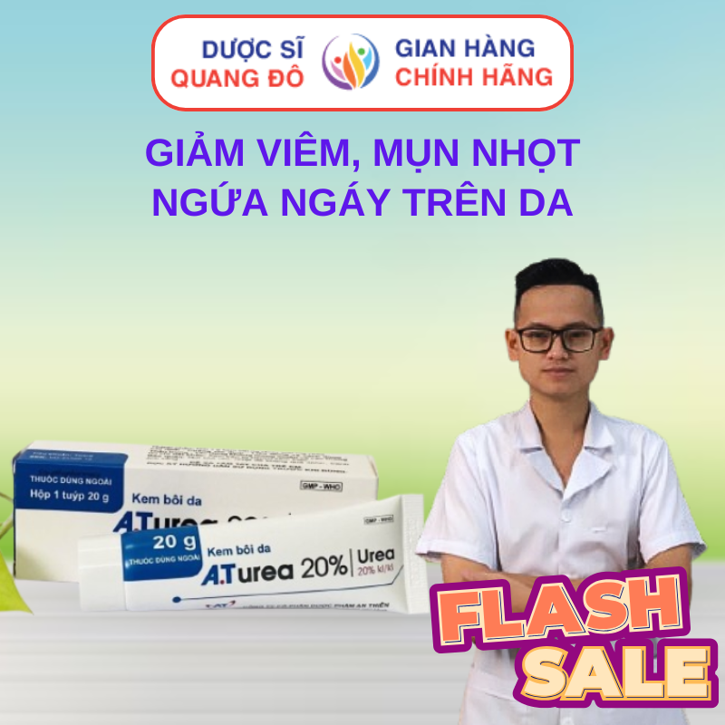 Kem bôi da A.T Urea 20% 20g An Thiên giúp làn da khỏe mạnh