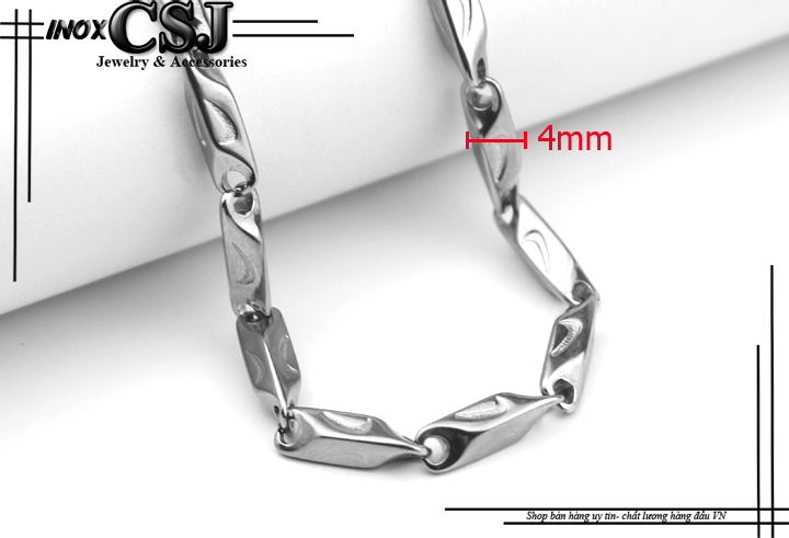 DÂY CHUYỀN INOX NAM HỎA TIỂN 4LY CHẠM LOGO NIKE KHÔNG PHAI MÀU THỜI TRANG CÁ TÍNHDN075