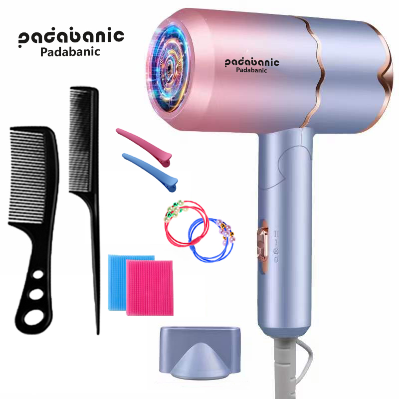 [TẶNG 8 PHỤ KIỆN] Máy Sấy Tóc Padabanic W2900 Công Suất Lớn Máy Sấy  Công Nghệ Ánh Sáng Xanh
