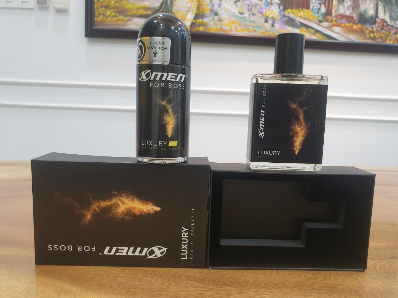[HCM]Bộ đôi (Nước hoa X-men For Boss Luxury 49ml + Lăn khử mùi 50ml)