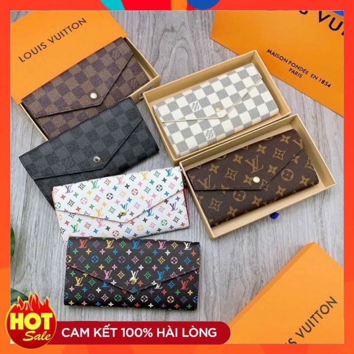 Ví nữ cầm tay nút bấm fullbox, size 19 thời trang hàn quốc hotrend
