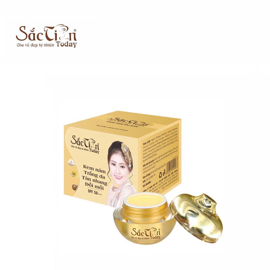 Kem nám, trắng da, tàn nhang, đồi mồi sắc tiên today 8g - 15g - 18g - 25g - 30g