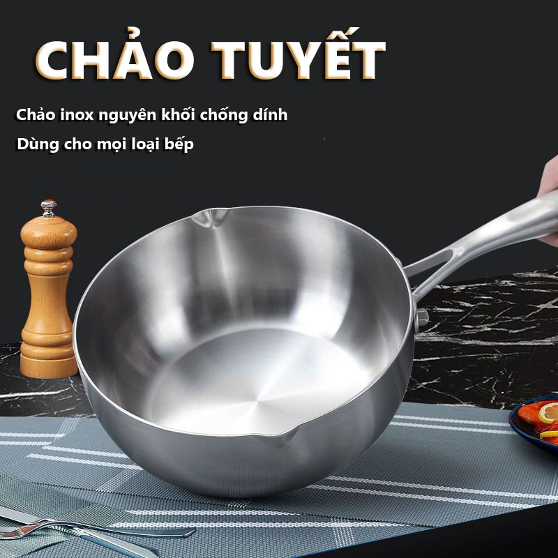 Nồi tuyết kiểu nhật chảo chống dính, nồi nấu đa năng, chảo chống dính sâu lòng đường kính 22cm, 24 cm, bảo hành toàn quốc tại MAX HCM