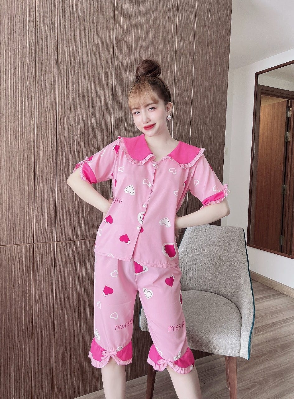 Đồ lụa 100d cao cấp kiểu dáng cực xinh - mẫu mặc sản phẩm thật