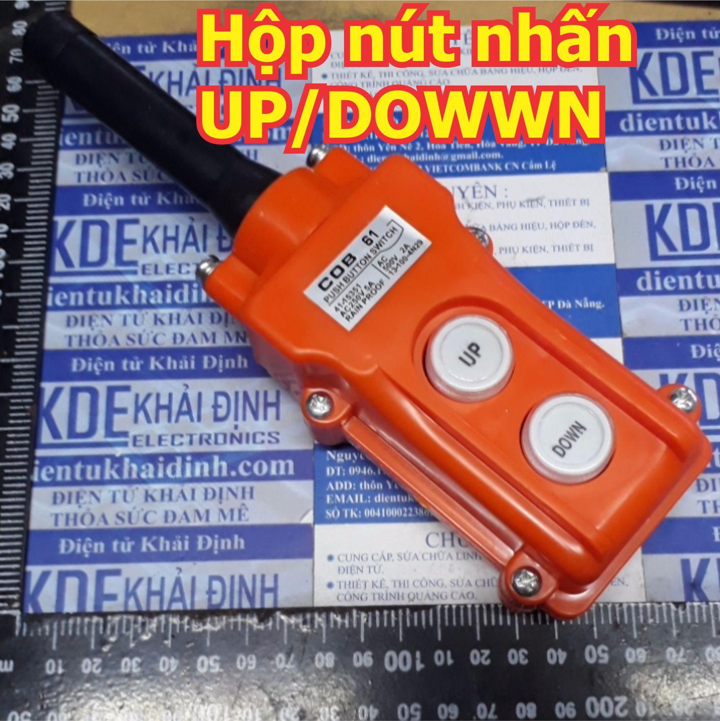 Hộp công tắc điều khiển UP/DOWN ngoài trời, chuẩn công nghiệp COB-61  kde5015