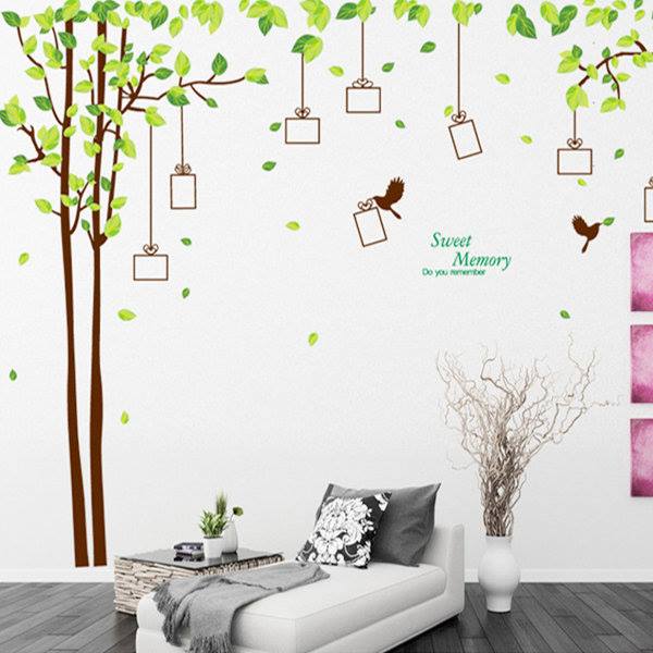 Decal dán tường cây photo
