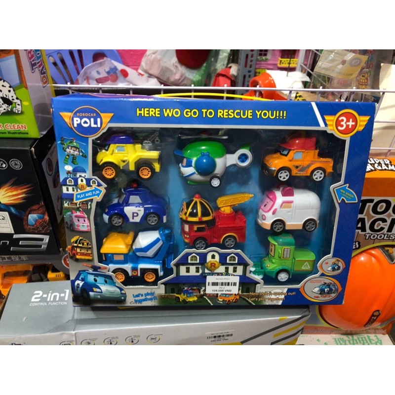 [HCM]P5-2 Hộp xe Robocar PoLi trớn 8C
