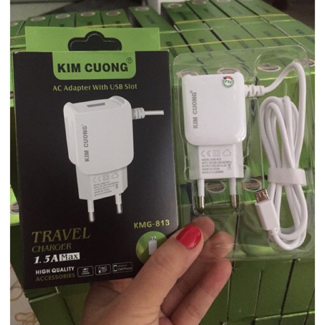 Sạc KIM CUONG 813 1.5A (MicroUSB)