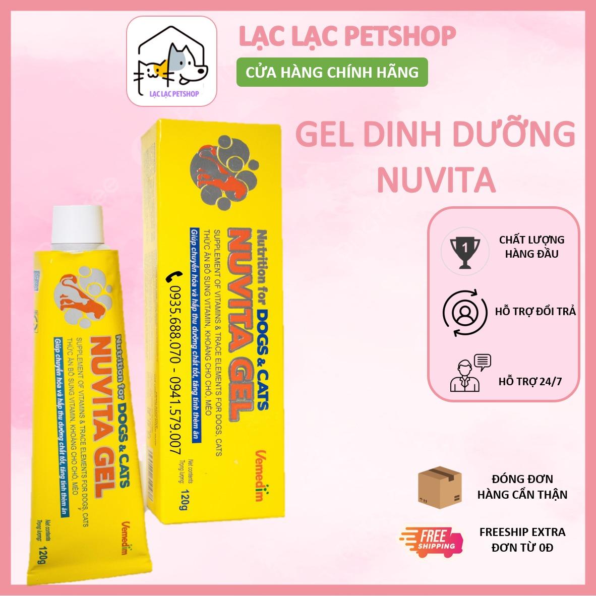 Gel dinh dưỡng cao cấp cho Chó Mèo NUVITA GEL - 120ML