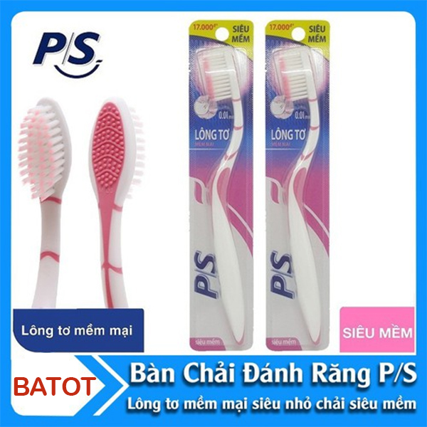 Combo 2 Bàn chải đánh răng P/S lông tơ siêu mềm mại