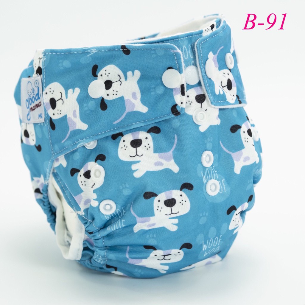 1 Set of Goodmama Anti-Spill Cloth Diapers Size m Including 1 Cover and 1 Liner (Vietnamese Product) - 4