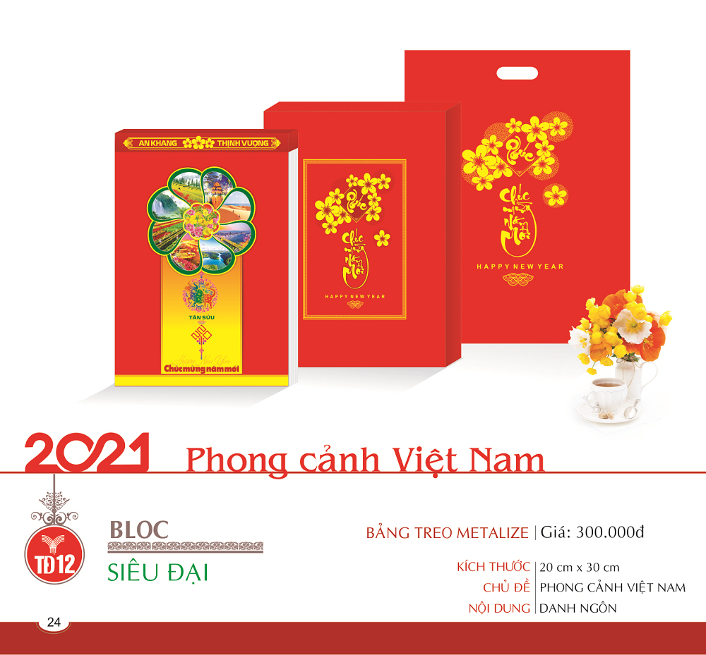 Lịch Bloc Siêu Đại 2022 - Phong Cảnh Việt Nam - TĐ12
