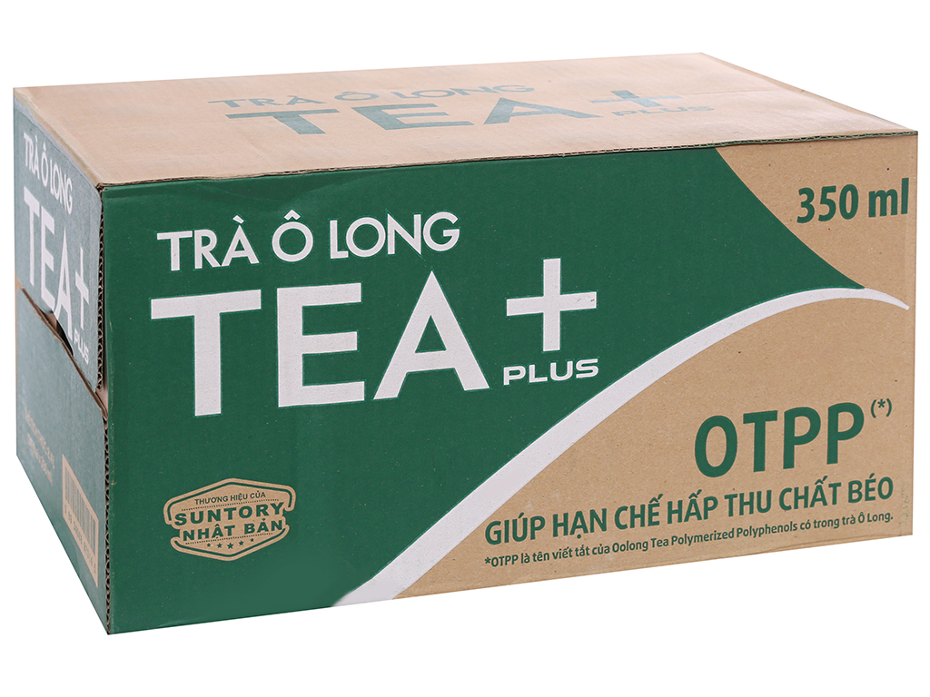 Thùng 24 chai nước olong tea plus 350ml