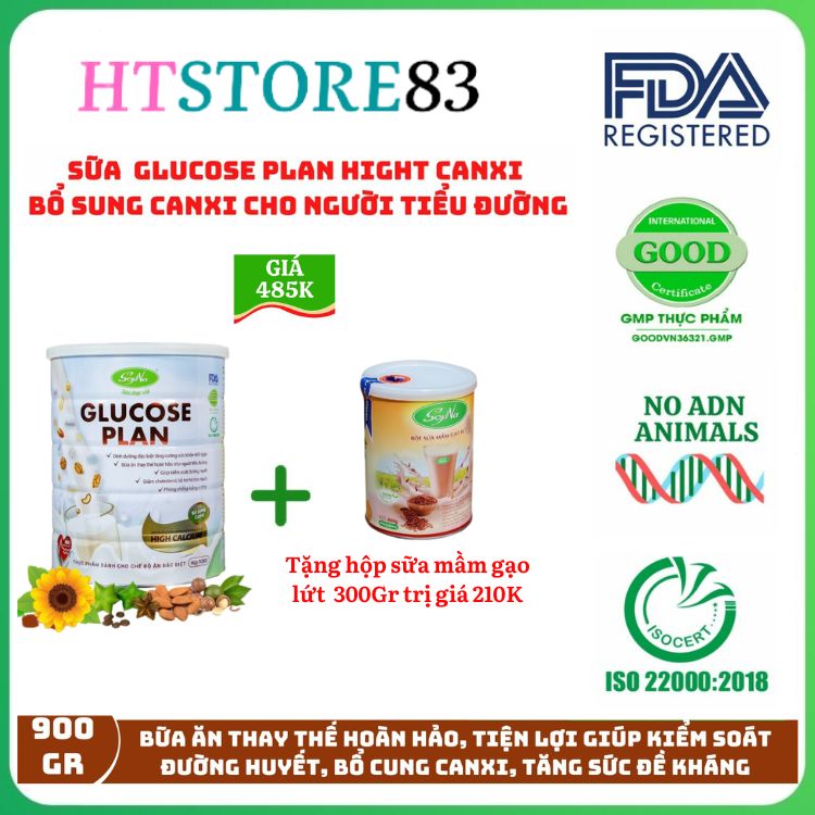 Sữa bổ sung canxi soyna - glucose plan - bữa ăn hoàn hảo với đầy đủ dưỡng chất bổ sung canxi, bổ sung dinh dưỡng