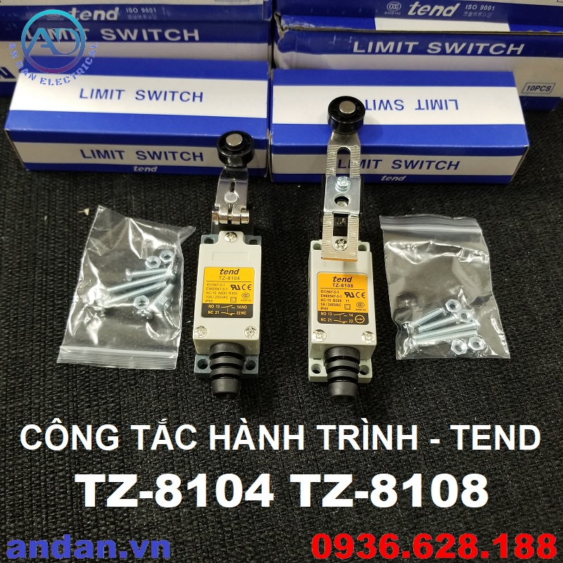 Công tắc hành trình, limit switch tend tz-8104 tz-8108