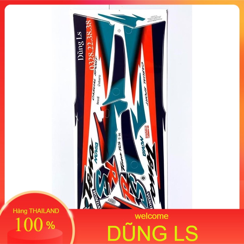 Tem dán xe, Tem nova tena đời 96 Thailand