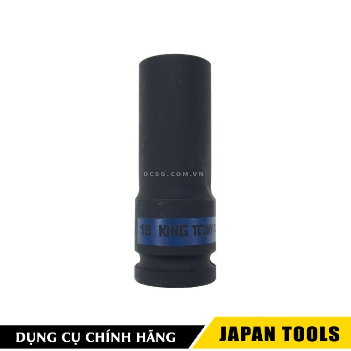 Đầu tuýp đen dài mỏng 19x80mm kingtony 493519m | japan tools