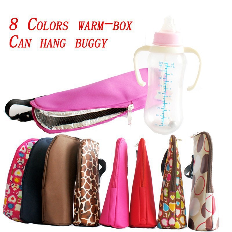 A Happy Baby Portable Feeding Bottle Warmers Insulation Tote Stroller Hang