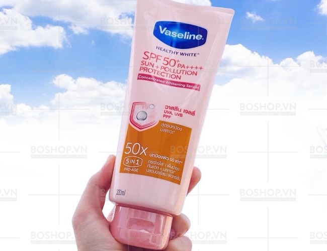 [HCM]Dưỡng Thể Chống Nắng Vaseline 50X Thái Lan
