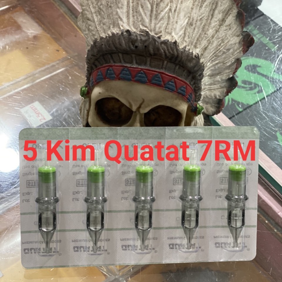 5 kim xăm 7RM ngang đánh bóng cho máy Pen xăm hình và xăm thẩm mỹ