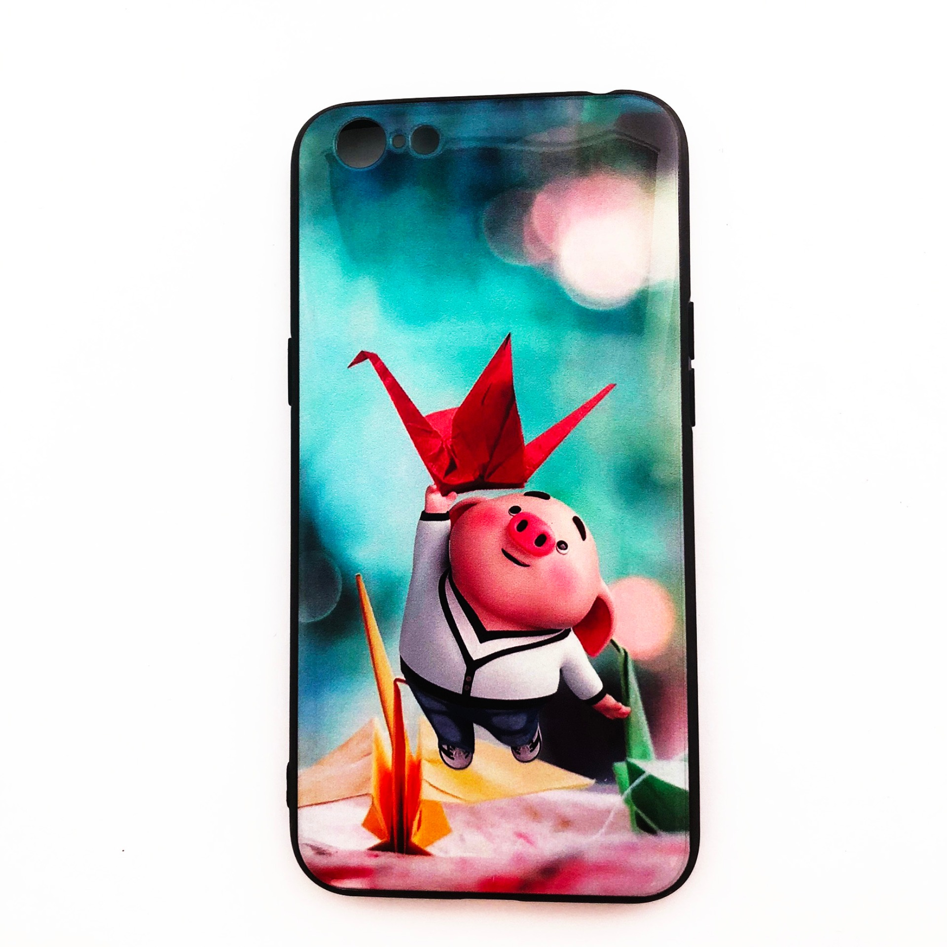 [30 Mẫu]. Ốp cứng viền dẻo OPPO A71 (Thân trắng -  viền đen - in hình siêu cute)