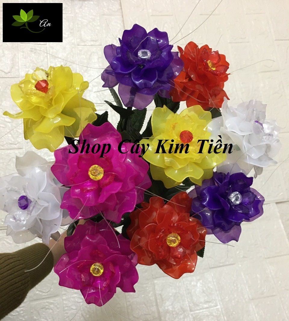 Nguyên liệu làm hoa hồng pha lê đá
