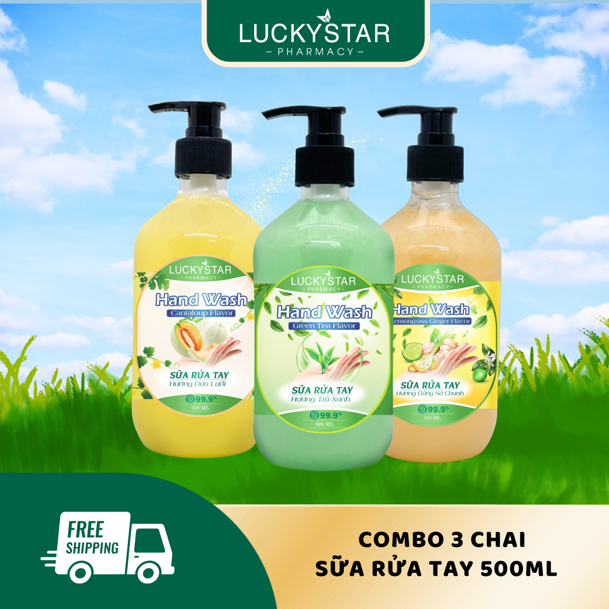 Sữa Rửa Tay Diệt Khuẩn Lucky Star