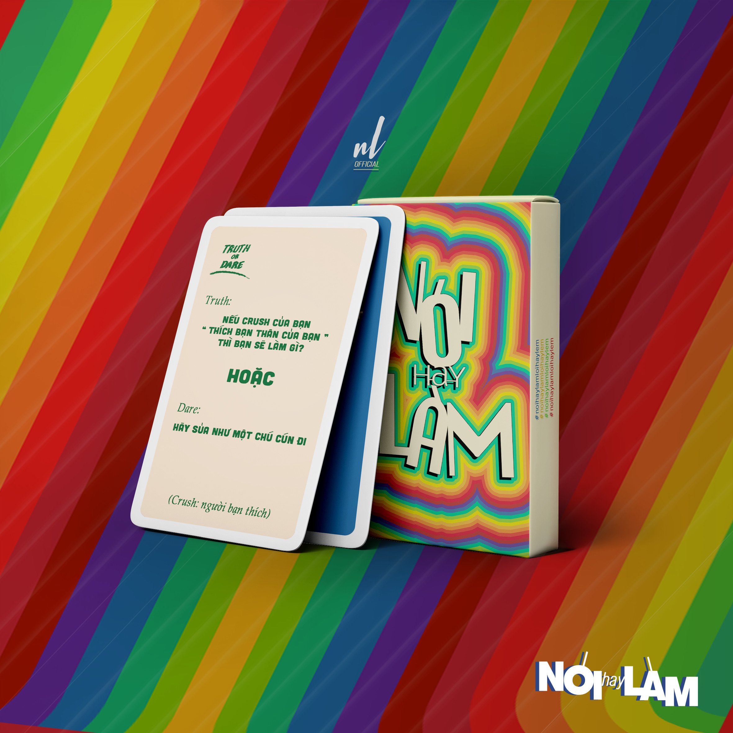 Bộ bài NÓI HAY LÀM OFFICIAL, bộ Lói Hay Lèm thách hay thật Việt hóa cho cuộc chơi thêm vui