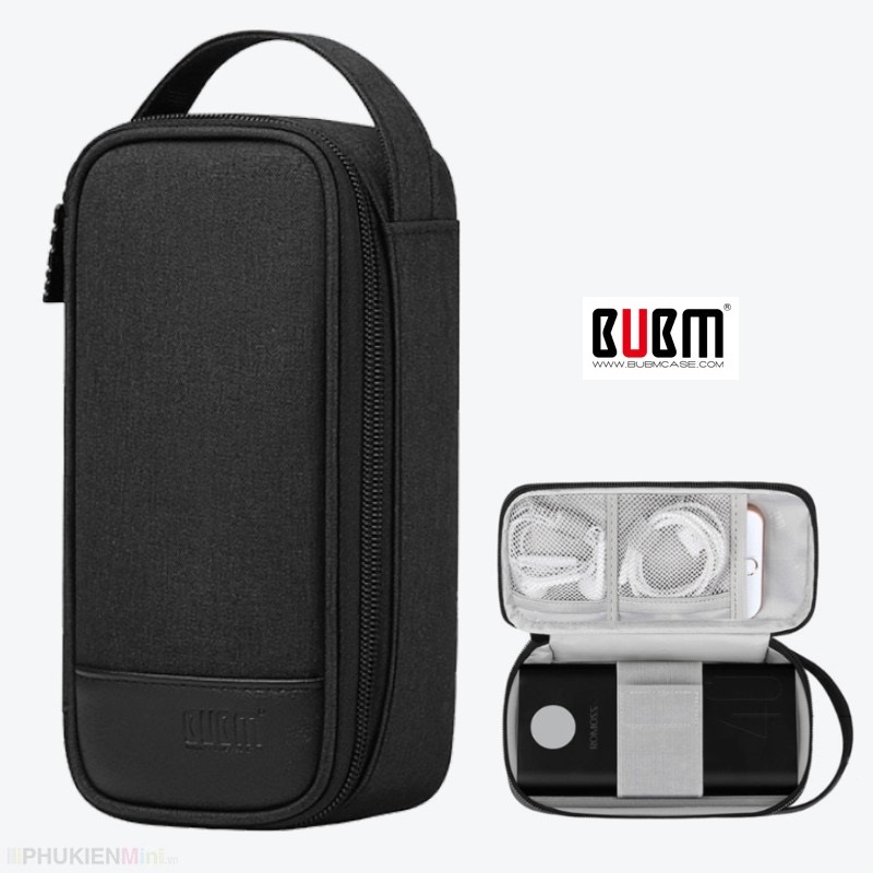 Túi đựng pin sạc dự phòng 30000 mAh cỡ lớn và điện thoại Bubm LMS-4W