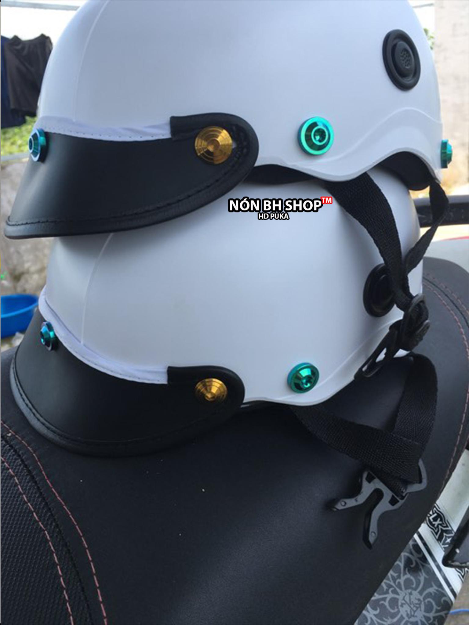 1 Cặp nón Sơn gắn ốc titan gr5 ( sl 2 cái nón thông gió + ốc titan gr5 )