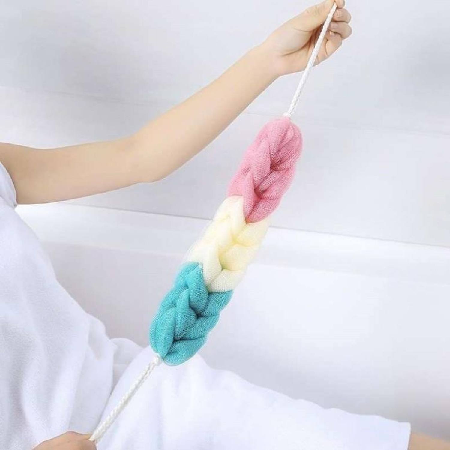 Bông tắm mẫu dài -hổ trợ chà lưng-