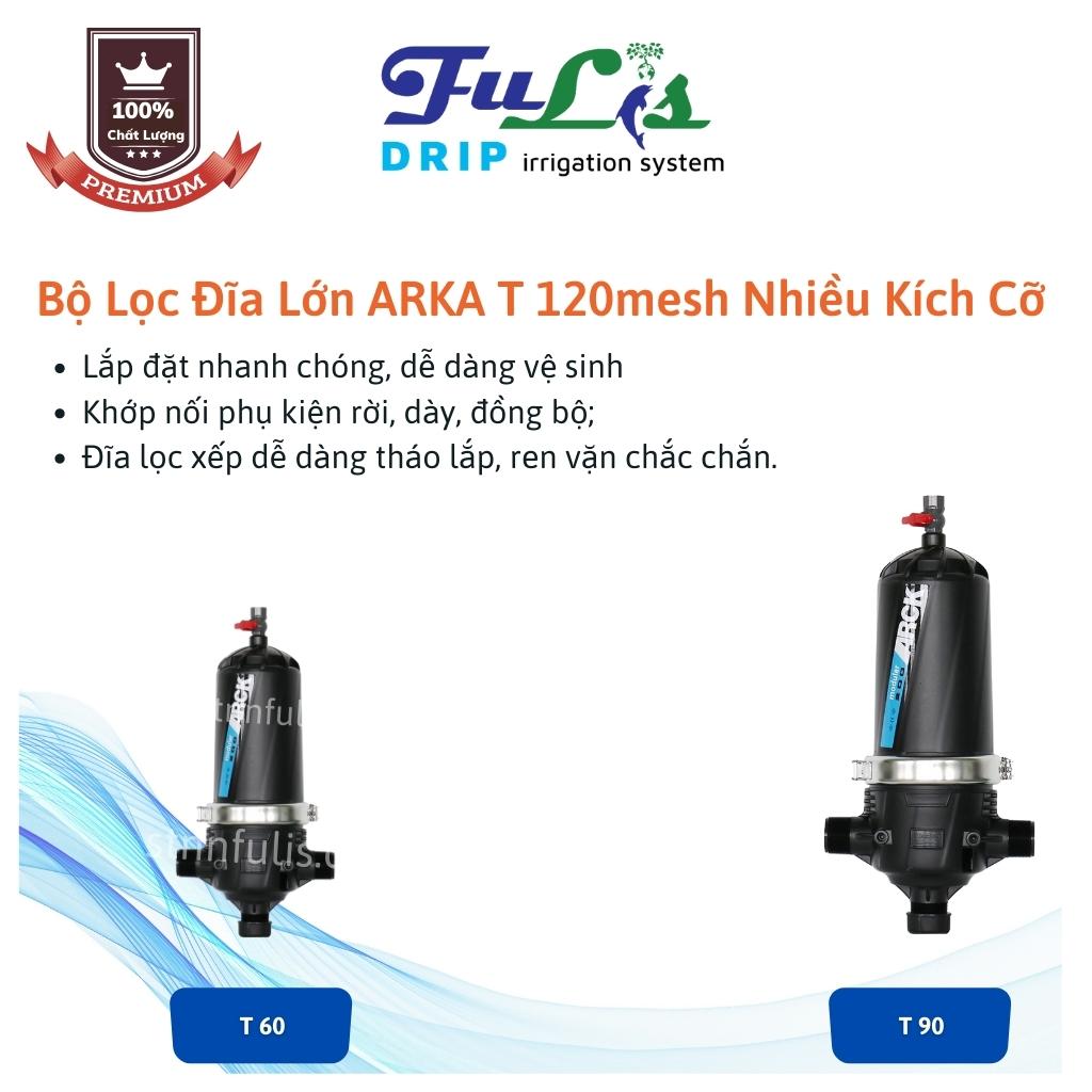 Lọc Đĩa FULIS Chống Cặn T60, T90 - Lọc Nước Sạch Cho Hệ Thống Tưới, Sử Dụng Dễ Dàng - Fulis