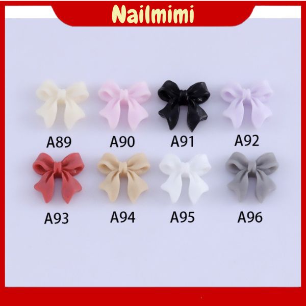 Combo 10 cái nơ nhựa a89 - a95 trang trí móng dễ thương