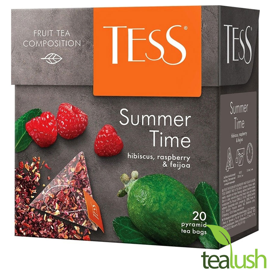 Trà Tess Summer Time – Trà hoa quả Nga hương mâm xôi và ổi 20 gói túi lọc kim tự tháp