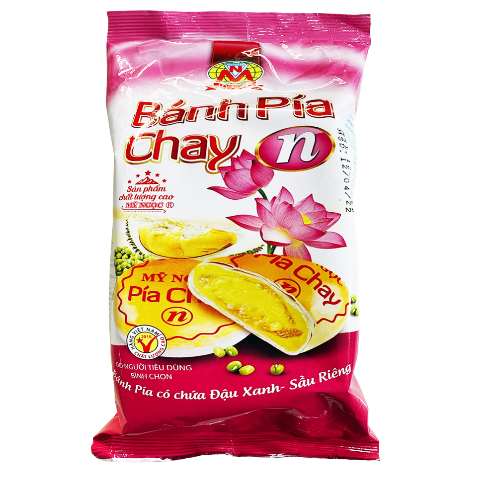 Bịch 4 cái pía chay sầu riêng N Mỹ Ngọc (310gram) date mới 3 tháng