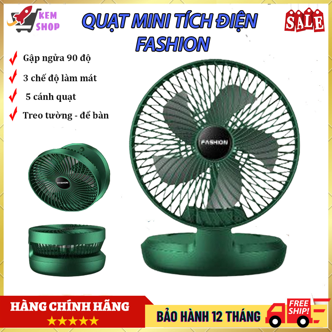 Quạt tích điện cao cấp FASHION, quạt tích điện mini gấp gọn, quạt sạc điện mini đa năng, quạt tích điện gấp gọn, Quạt tích điện pin trâu, quạt mini tích điện để bàn, quạt tich điên mini, quat sac điện mini
