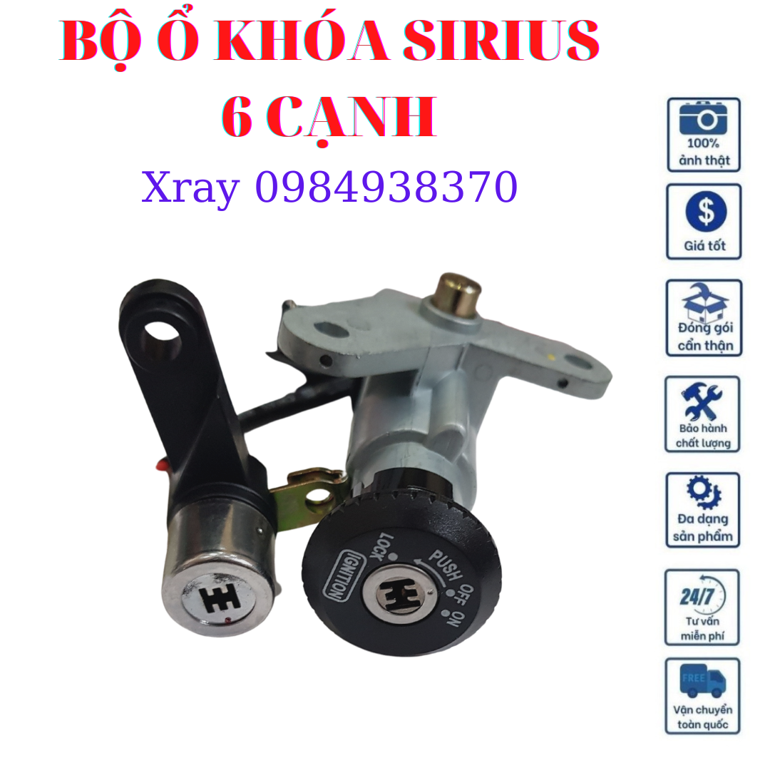 Bộ ổ khóa 6 cạnh chống trộm Sirius.