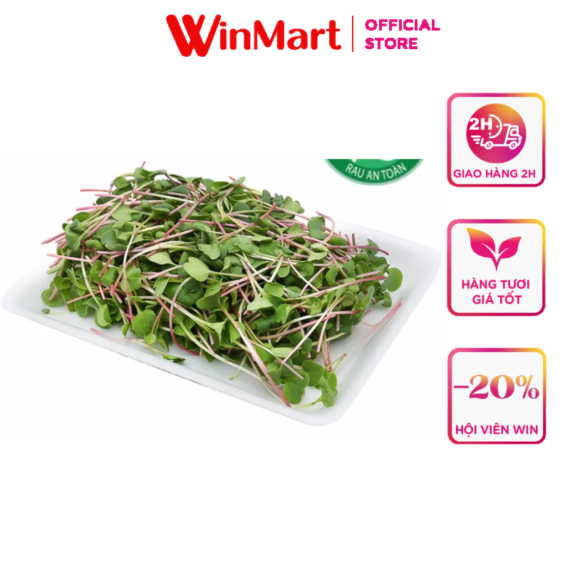 [Siêu thị WinMart] - Rau mầm củ cải Win Eco gói 150g
