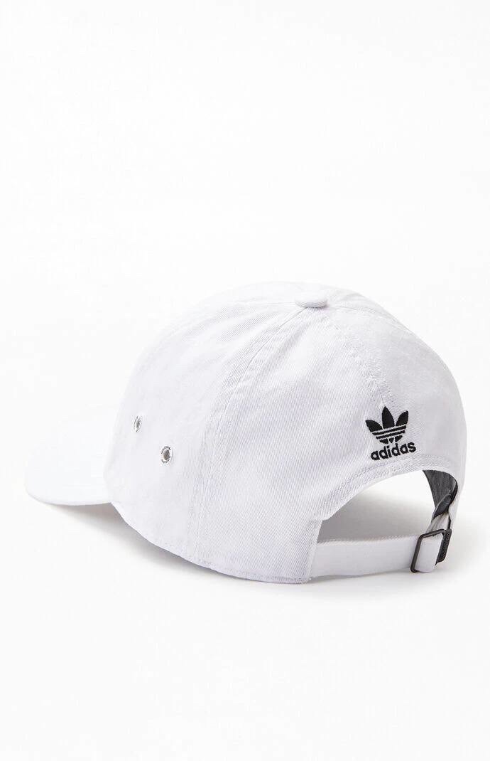 Mũ adidas trắng logo mini