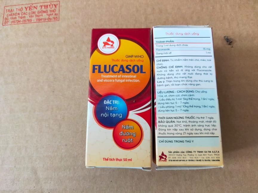 thuốc thú y Flucasol / lọ 50ml (tri nấm)