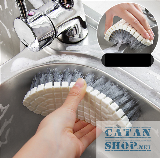 [HCM]Bàn chải chà sàn vệ sinh nhà bếp Uốn Cong mọi góc cạnh loại bỏ vết bẩn nhanh chóng GD301-BanChai-Uoncong