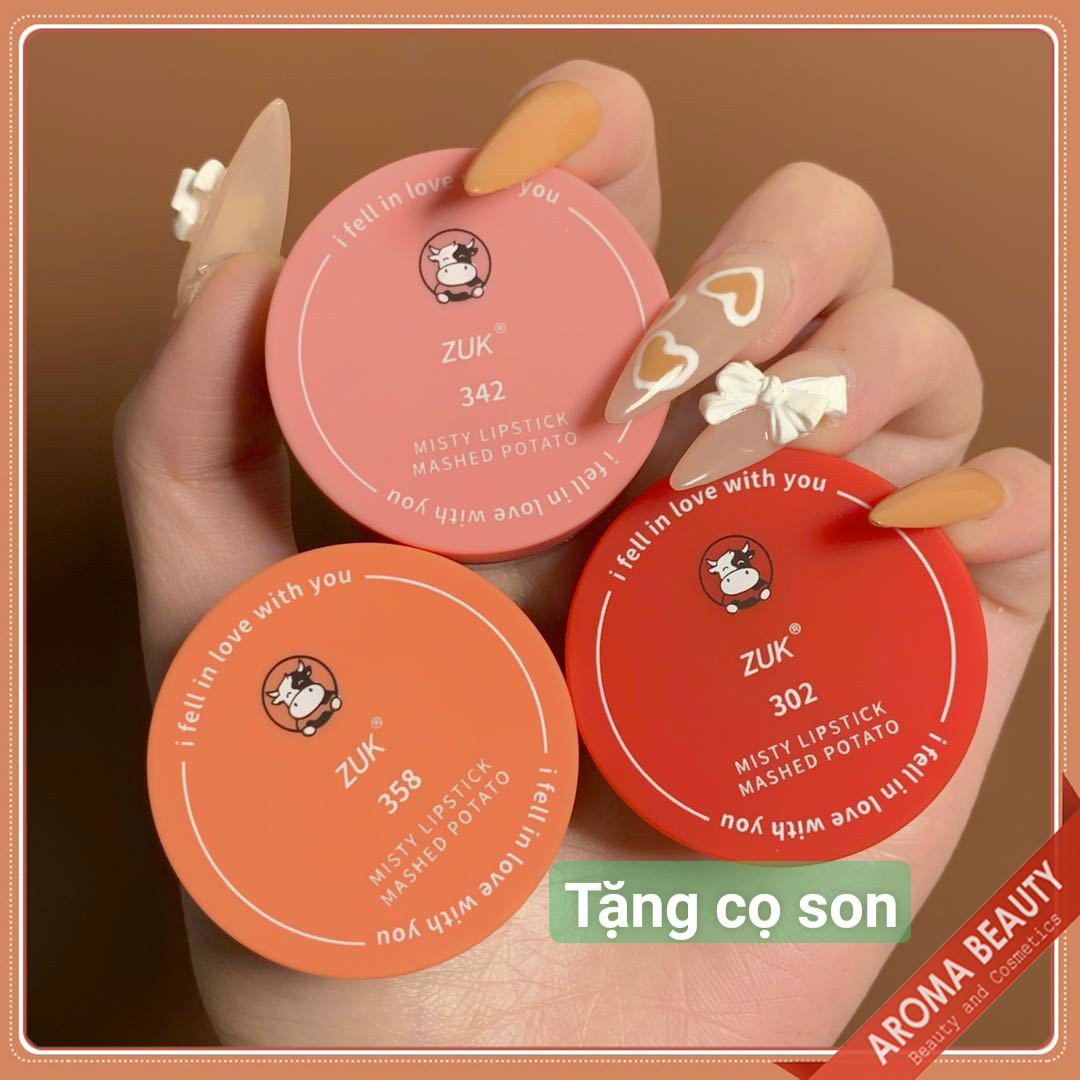 Son lì Zuk Misty Lipstick Mashed Potato dạng hộp hàng nội địa Trung