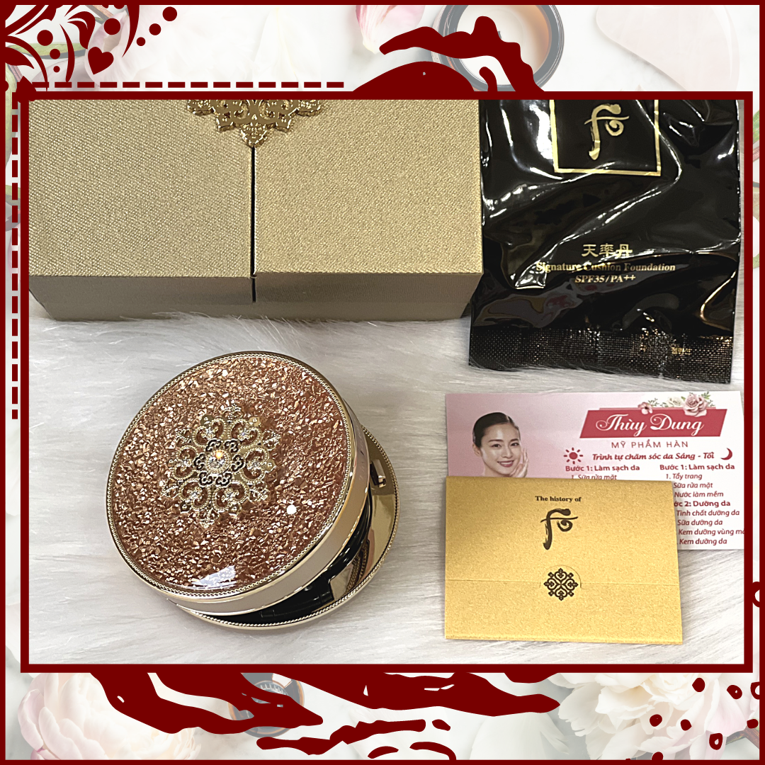 Phấn nước đa tính năng whoo signature cushion foundation sps35/pa++ 15g + 15g . date 2025